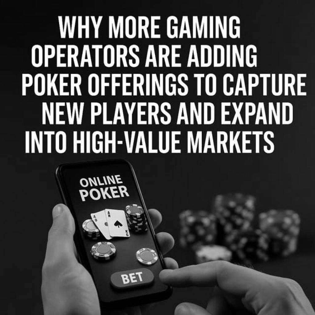 Why More Gaming Operators Are Adding Poker Offerings To Capture New Players And Expand Into High-Value Markets