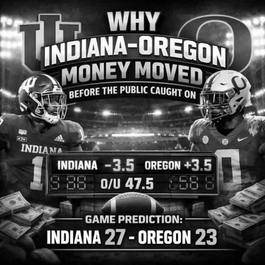 Why Indiana Vs Oregon Money Moved Before The Public Caught On + Game Prediction