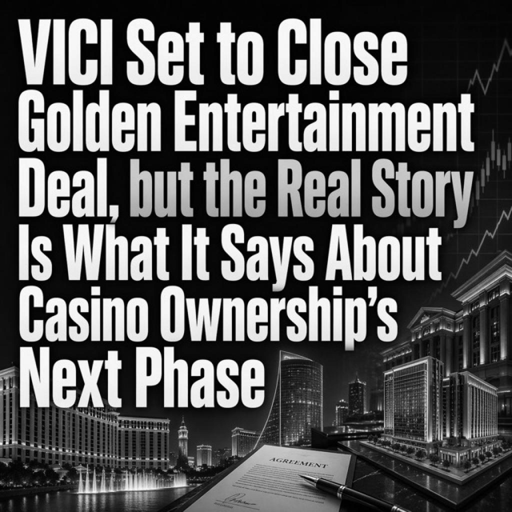 VICI Set To Close Golden Entertainment Deal, But The Real Story Is What It Says About Casino Ownership’s Next Phase