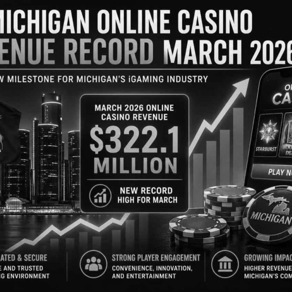 Michigan Online Casino Revenue Record March 2026 Highlights Strong Growth In IGaming