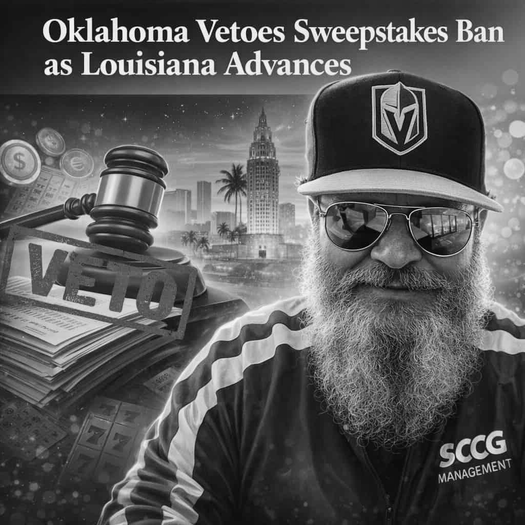 Oklahoma Vetoes Sweepstakes Ban As Louisiana Advances