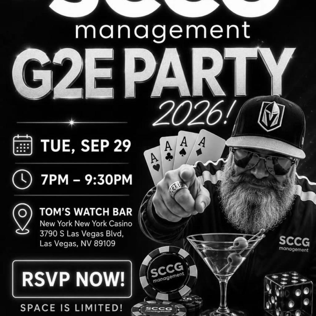 RSVP To SCCG's 5th Annual G2E 2026 Party At Tom's Watch Bar
