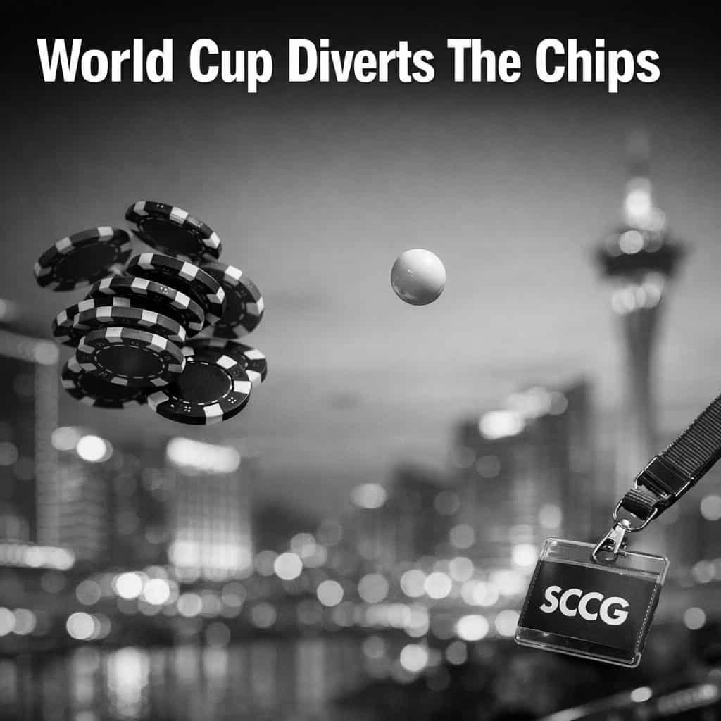 Macau GGR Slows Early June As FIFA World Cup Diverts Gaming Demand