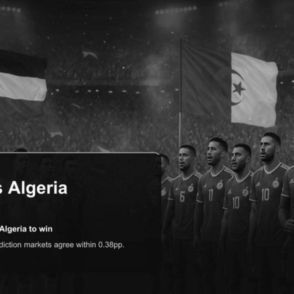 Algeria Arrives As A Near-Certainty. The Market Wants You To Respect The Draw.