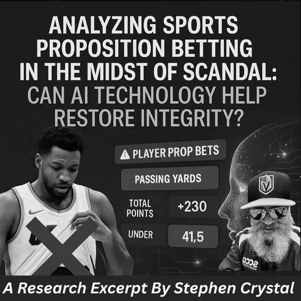 Analyzing Sports Proposition Betting In The Midst Of Scandal: Can AI Technology Help Restore Integrity?
