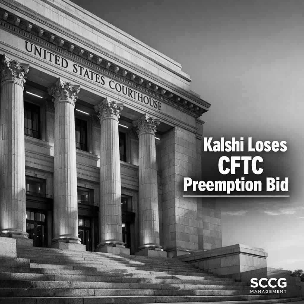 Federal Judge Rejects Kalshi CFTC Preemption Argument Over State Gambling Rules